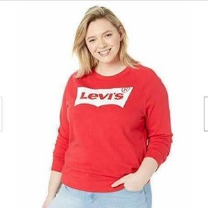 Levi's Red Crewneck Lightweight Sweatshirt